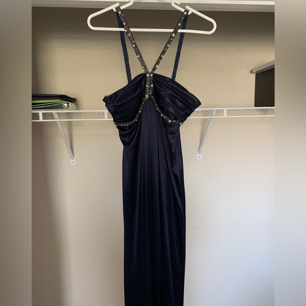Navy Blue Prom Dress Size 9